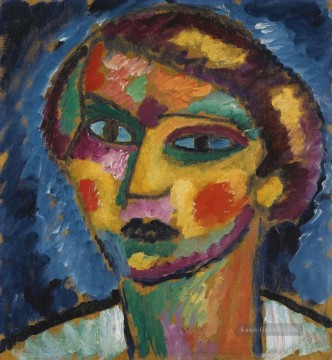  alexej - Kopf einer Frau Alexej von Jawlensky Expressionismus